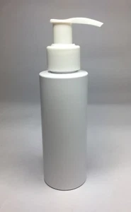Empty 200ml PET Plastic White Cylindrical Bottle & White Lotion Pump ANY AMOUNT - Picture 1 of 1