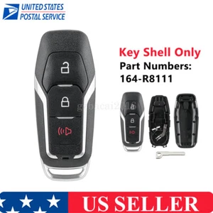 Smart Remote Key Case Shell Fob 3 Button + Blade for Ford Explorer 2016 2017 - Foto 1 di 7