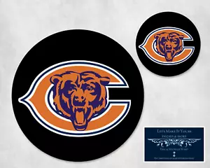 OSOS CHICAGO - ALFOMBRA DE ESCRITORIO Y MONTAÑA RUSA REDONDA PERSONALIZADA - JUEGO DE REGALO DE 2 piezas - Imagen 1 de 1