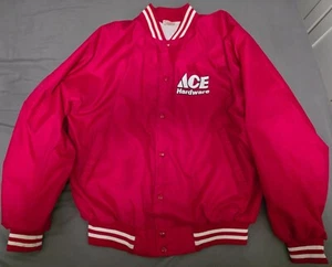Vintage 80s ACE Hardware Coaches Jacket (Rip on sleeve) Home Improvement Lowes - Picture 1 of 5