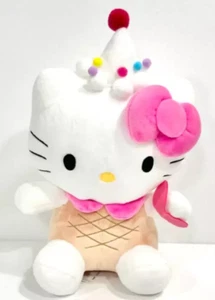 Sanrio Characters Official Plush Doll Series  Ice Cream Hello Kitty 10" Soft - Picture 1 of 3