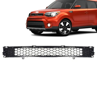 Fits Kia Soul 2017 2018 2019 Front Lower Bumper Face Bar Grille Matte Black Foto 1 de 4