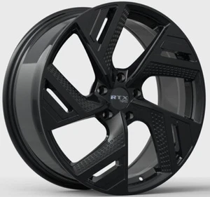 17" Black Wheel For 2003-2011 Honda Element 17x7.5 5x114.3 ET40 CB67.1 RTX 08322 - Picture 1 of 2