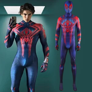 2099 Spiderman Jumpsuit Miguel O'Hara Spider-man Cosplay Costume Adult Kids Suit - Picture 1 of 18