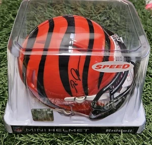 Rudi Johnson Signed Cincinnati Bengals Speed Mini Football Helmet (JSA) - Picture 1 of 5