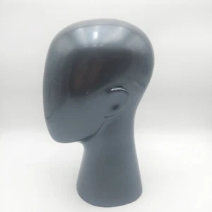 Faceless Unisex Gray Mannequin Head Only 14" Model Display Stand for Wigs & Hats - Picture 1 of 6