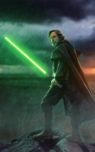 Classic Sports Prints - Star Wars Luke Skywalker - Ready2Hang Canvas - Picture 1 of 5