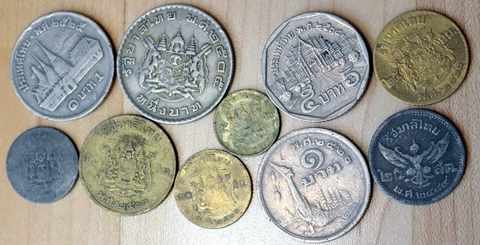Thailand Lot of 10 Different Coins Cover