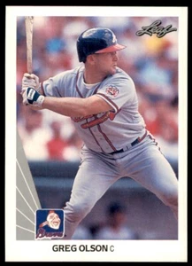 1990 LEAF GREG OLSON RC ATLANTA BRAVES #323 - Picture 1 of 2