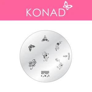 Original KONAD ® Stamping Nailart Design Schablone Image Plate - M39 - Bild 1 von 3