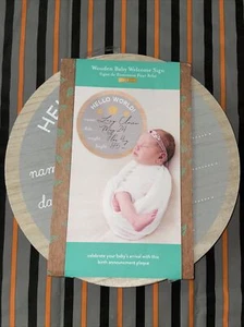 Wooden Baby Welcome Sign - Picture 1 of 2