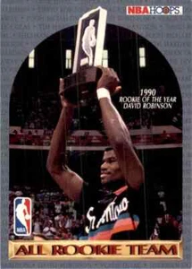 1990-91 NBA Hoops All Rookie Team DAVID ROBINSON San Antonio Spurs #NA - Bild 1 von 2