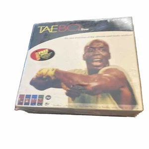 1999 Vintage Tae Bo Live 4 VHS Tapes Set Sealed and Complete In Box Billy Blanks - Picture 1 of 4