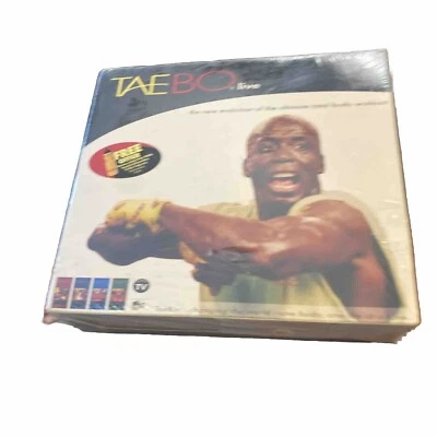 1999 Vintage Tae Bo Live 4 VHS Tapes Set Sealed and Complete In Box Billy Blanks - Image 1 of 4