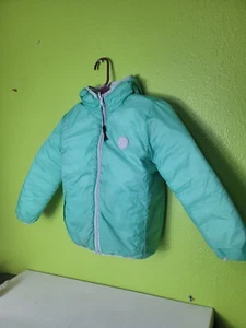Rokka & Rolla Puffer Jacket Reversible Coat Youth Girls Size Xs 4-5 Winter - Picture 1 of 9
