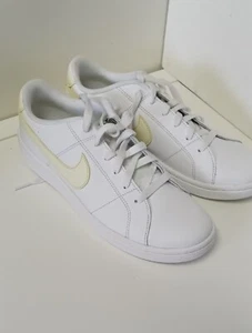 Nike Women's Court Royals CU9038-106 White & Yellow Size 8.5 - Picture 1 of 7