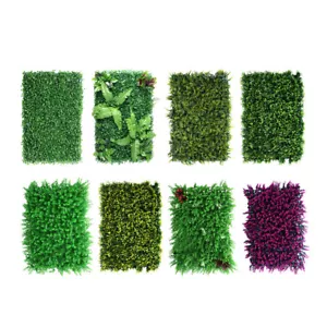 Marlow Artificial Plant Grass Wall Panels Fake Hedge Garden Vertical Mat Fence - Picture 1 of 132