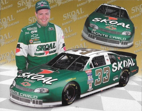1997 KEN SCHRADER #33 SKOAL BANDIT RACING WINSTON CUP POSTCARD Cover