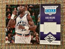 2012-13 Panini Limited Curtain Call Materials #5 Karl Malone Utah Jazz NM/MT