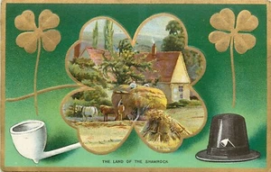c1910 Ireland St. Patrick's Day the land of the Shamrock Postcard 25-3577 - Picture 1 of 2