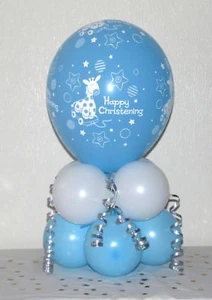 CHRISTENING BOY - Kit palloncino display da tavolo - Senza elio necessario - Foto 1 di 5