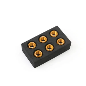Gold Rear Sprocket Nuts M10 For Kawasaki ZZR 1400 ZX1400 15-19 18 17 - Picture 1 of 4