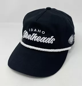 Idaho Steelheads SnapBack Herren Mütze Kappe ECHL Minderjährige Hockey schwarz weiß Kordel Seil - Bild 1 von 7