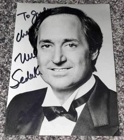 Neil Sedaka Signed Autograph 5x7 B&W Photo  - In Person Cover