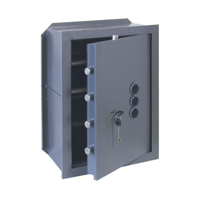 CASSAFORTE COMBINATORE E CHIAVE CISA 82210.71 DA INCASSO A MURO 36x25x49