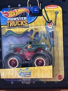 Plankton Hot Wheels Monster Truck SpongeBob SquarePants Series Diecast Gift - Picture 1 of 7
