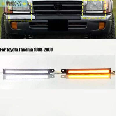 LED antiniebla dinámica de funcionamiento diurno con luces de giro para Toyota Tacoma 1998-2000 Foto 1 de 4