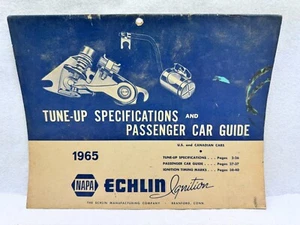 Napa Echlin Ignition 1965 Tune Up Specifications & Passenger Car Guide Book - Picture 1 of 4