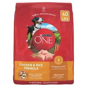 Dry Dog Food for Adult Dogs,Protein Rich Natural Chicken & Rice Formula,40lb Bag - Picture 1 of 8