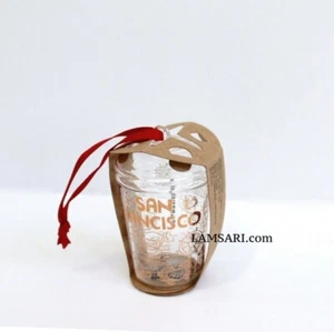 Starbucks Been There Series Holiday 2021 San Francisco Clear Glass Ornament - Bild 1 von 3