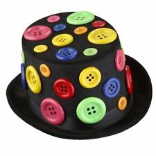 Adults Fancy Multicolored Party Hat with Buttons By Dress Up America
