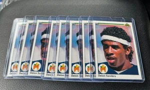 Deion Sanders Rookie Baseball 12 Card Lot - 1990 Upper Deck Fleer Score Topps - Picture 1 of 2