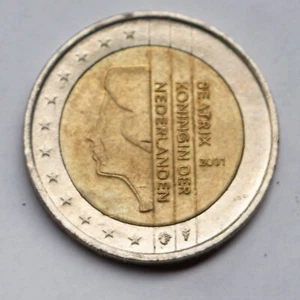2 Euro Münze Niederlande Beatrix Herkunft 2001 (erste Karte) - Bild 1 von 2