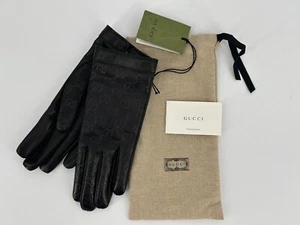 Neu Luxury Original GUCCI Herren Handschuhe-434211- Leder Große-8-S - Bild 1 von 13