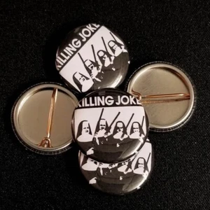 🙂 Killing Joke 1" Insignia de botón retroactivo [Muerte cristiana gótico ministerio Bauhaus] - Imagen 1 de 5