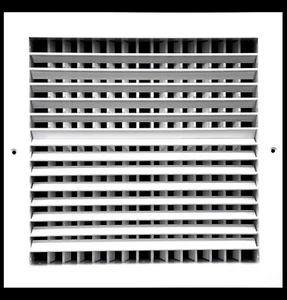 HVAC Premium Aluminum Double Deflection Adjustable Air Supply Diffuser Vent 10" - Picture 1 of 8