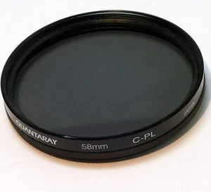 Quantaray 58mm Lens Filter 52mm CPL Circular Polarizer Japan - Picture 1 of 6