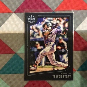 2019 PANINI DIAMOND KINGS BLUE FRAMED Trevor Story #147 SP Rockies / red sox - Picture 1 of 2
