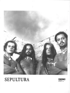 Brazilian Heavy Metal SEPULTURA B&W 8x10 Publicity PHOTO - Picture 1 of 1