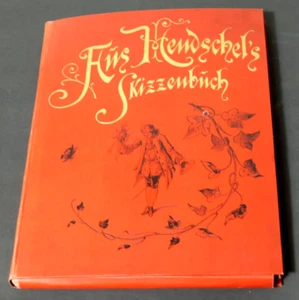 Altes Buch Hendschel´s Skizzenbuch Künstlermappe Skizzen 20 Zeichnungen Album - Picture 1 of 24