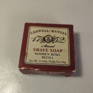 Caswell Massey Almond Shave Soap Refill Vintage 1991 NIB 3.3 OZ ESTATE FOUND  