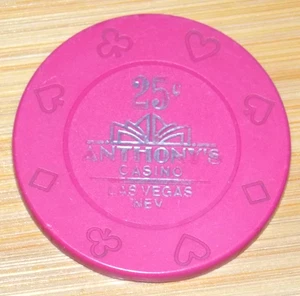 Anthony's Casino Las Vegas Nevada 25 Cent $.25 Poker Chip Glücksspiel Sammlerstück - Bild 1 von 2