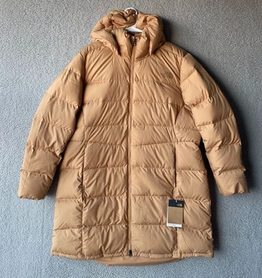 North Face Women’s Plus 2X Metropolis Parka Jacket Puffer Down 600 Almond Butter - Image 1 of 4