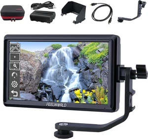 FEELWORLD S55 V3 + Battery + Carry Case 6 Inch DSLR Camera Field Monitor FHD... - Picture 1 of 7