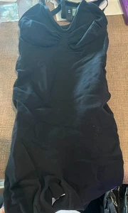 Canotta shaper nera con pantaloncini XS S dimagrante modellante body controllo pancia donna - Foto 1 di 3