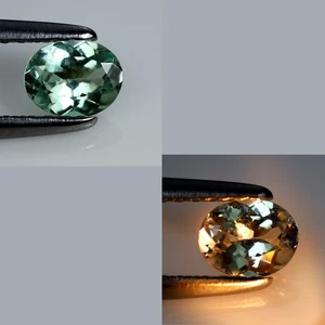 0,38 ct eleganter Ovalschliff (5 x 4 mm) unbeheizt grüner natürlicher Alexandrit - Bild 1 von 3